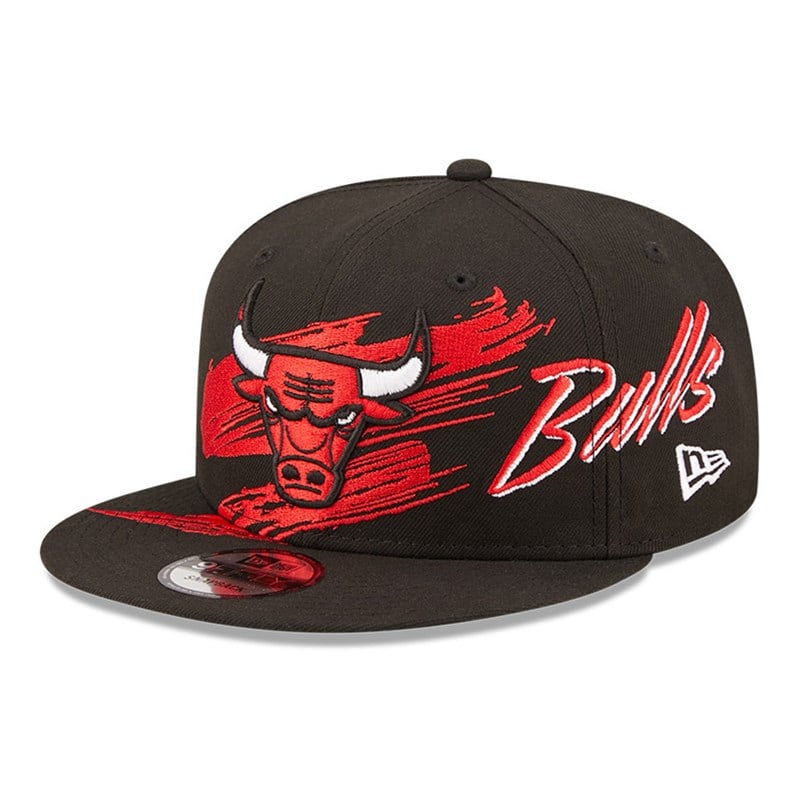 Black New Era Chicago Bulls NBA Sweep Cap 9fifty | ZUPH54270