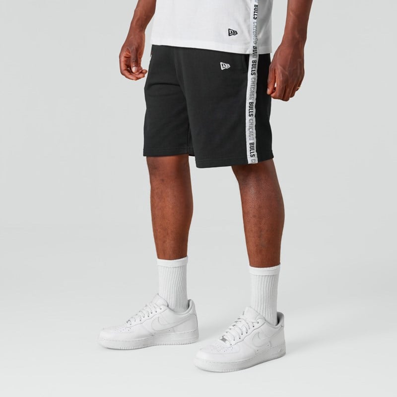 Black New Era Chicago Bulls NBA Taping Shorts | NTJQ62793