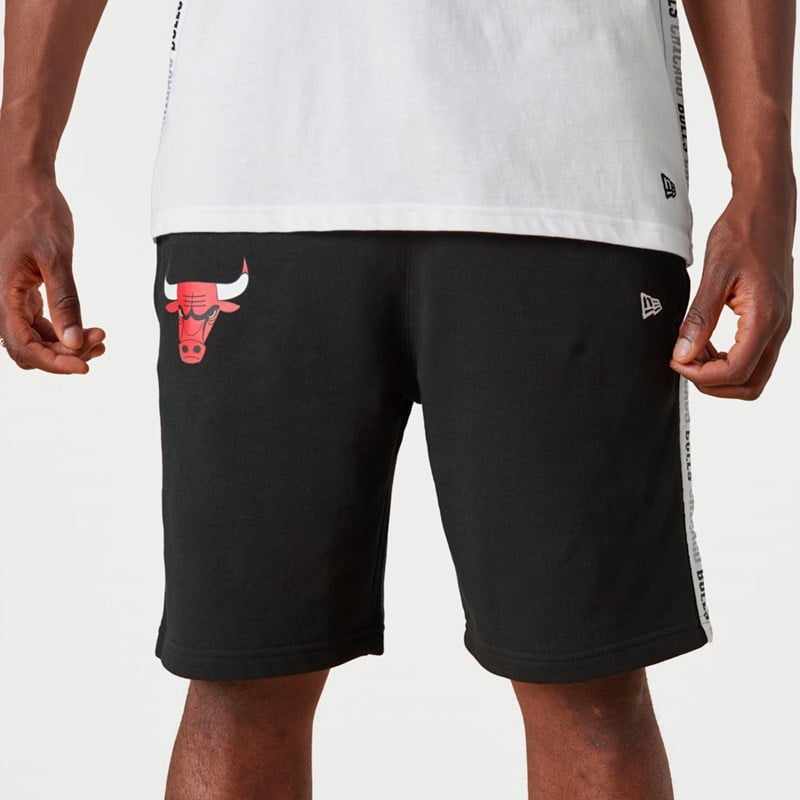 Black New Era Chicago Bulls NBA Taping Shorts | NTJQ62793