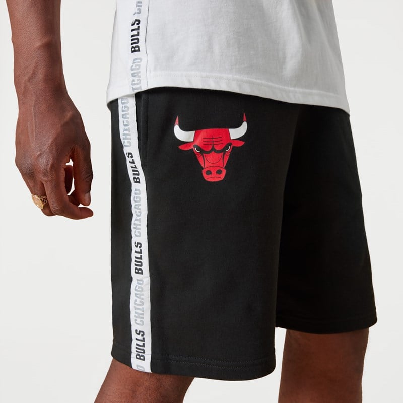 Black New Era Chicago Bulls NBA Taping Shorts | NTJQ62793