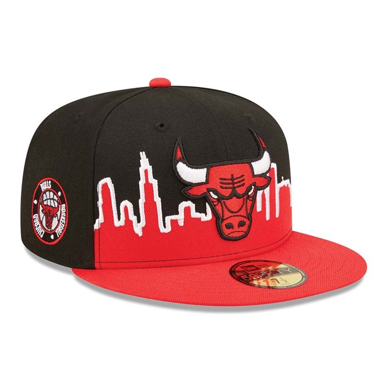 Black New Era Chicago Bulls NBA Tip Off 2022 Fitted Cap 59fifty | DJTN39148