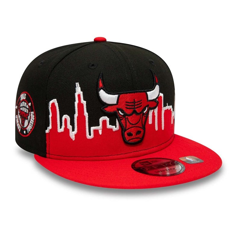 Black New Era Chicago Bulls NBA Tip Off 2022 Fitted Cap 9fifty | VEPH50632