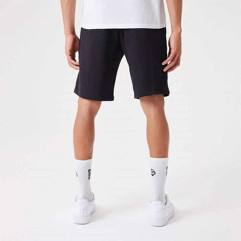 Black New Era Chicago Bulls NBA Wordmark Oversized Shorts | CPIO54980