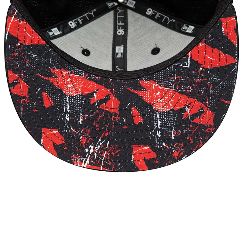 Black New Era Chicago Bulls Print Infill Cap 9fifty | BUQL67354