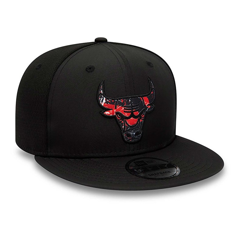 Black New Era Chicago Bulls Print Infill Cap 9fifty | BUQL67354