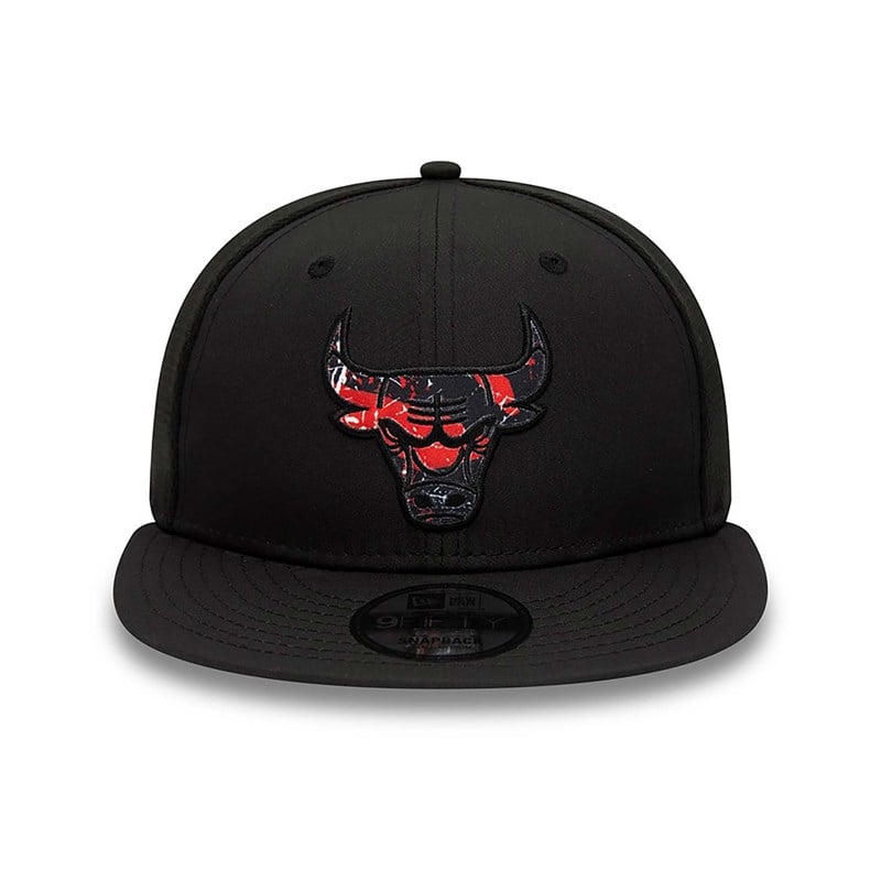 Black New Era Chicago Bulls Print Infill Cap 9fifty | BUQL67354