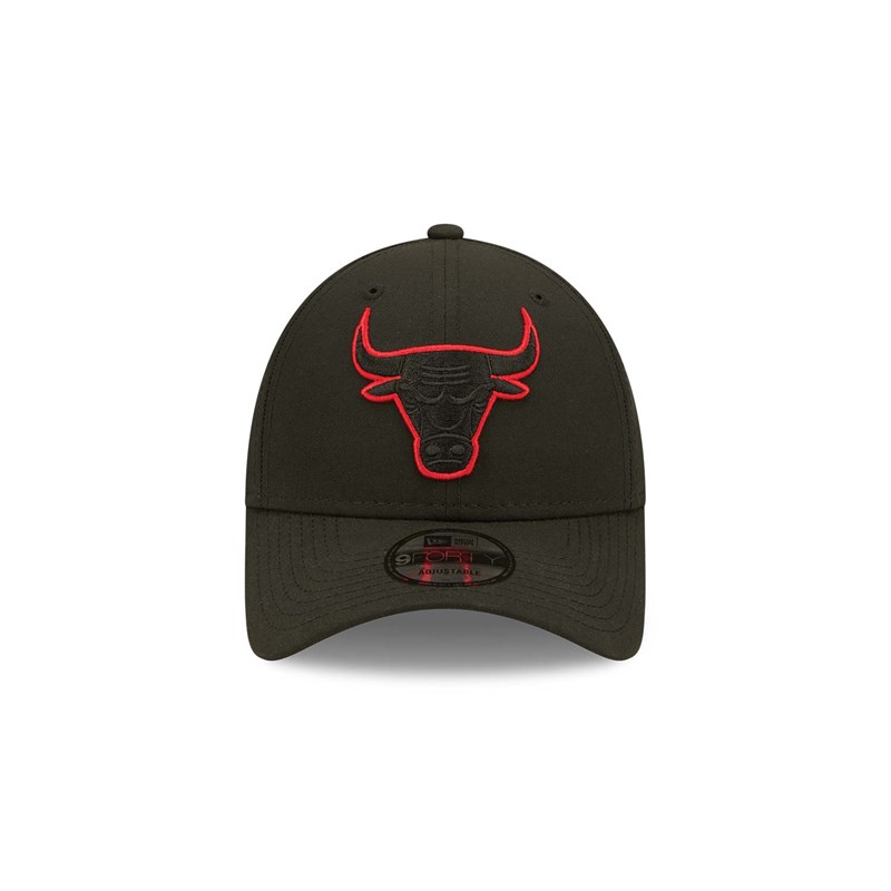 Black New Era Chicago Bulls Repreve Neon Adjustable Cap 9forty | OKEX60954