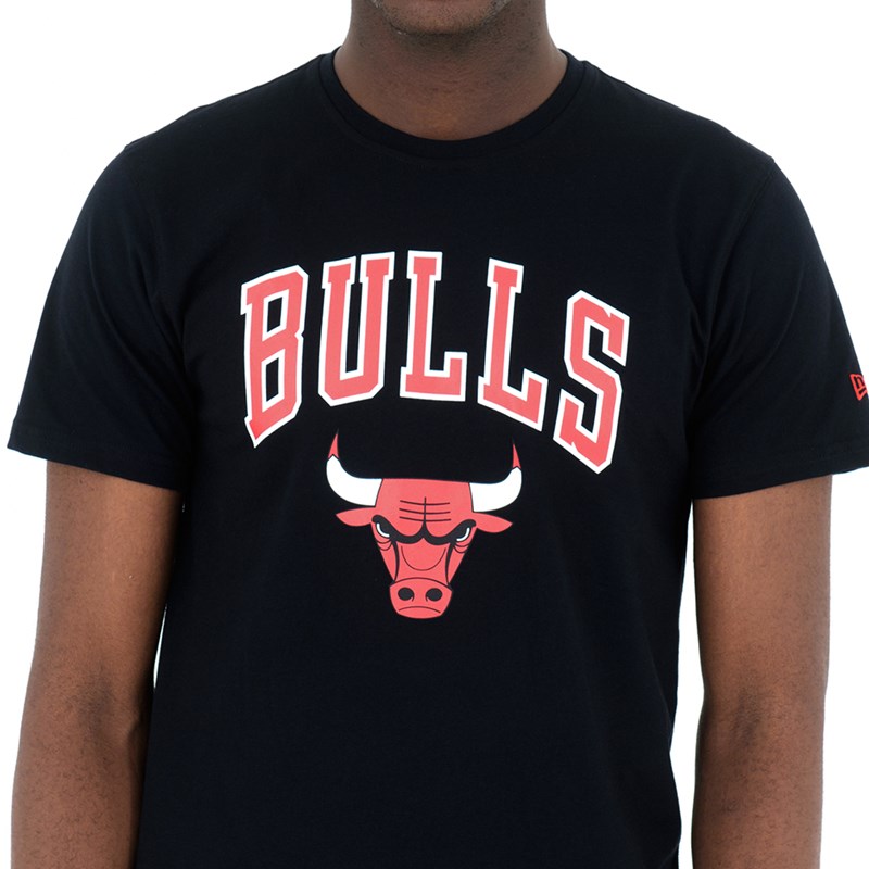 Black New Era Chicago Bulls T-Shirt | ERHW62308