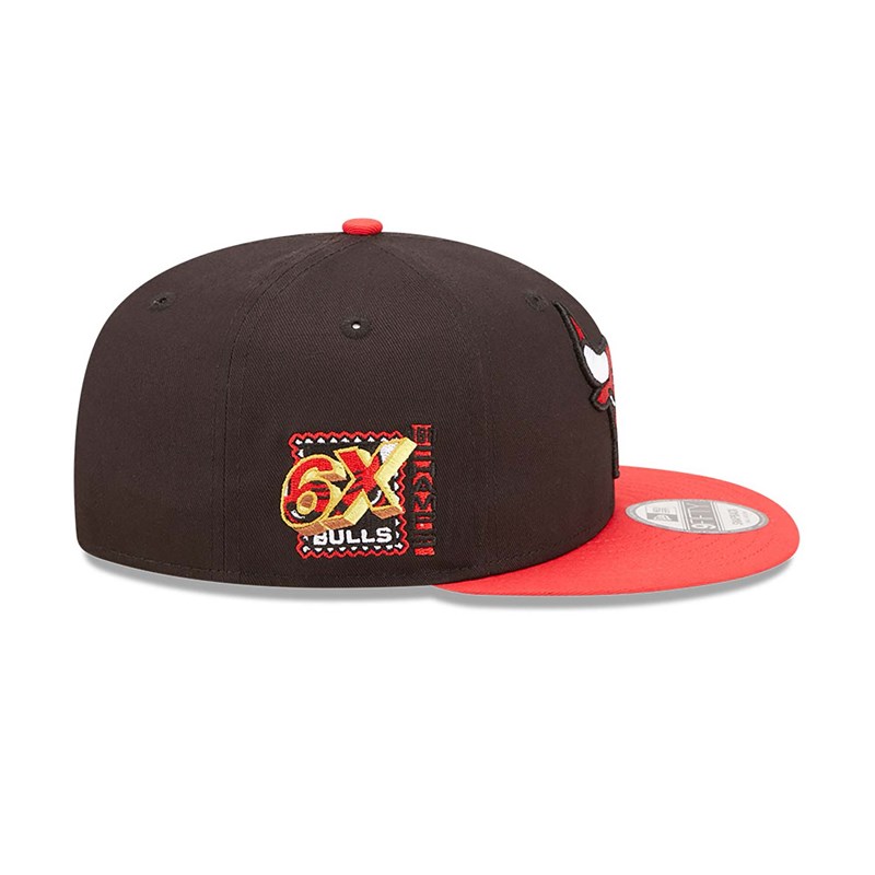 Black New Era Chicago Bulls Team Patch Cap 9fifty | CSOI95016