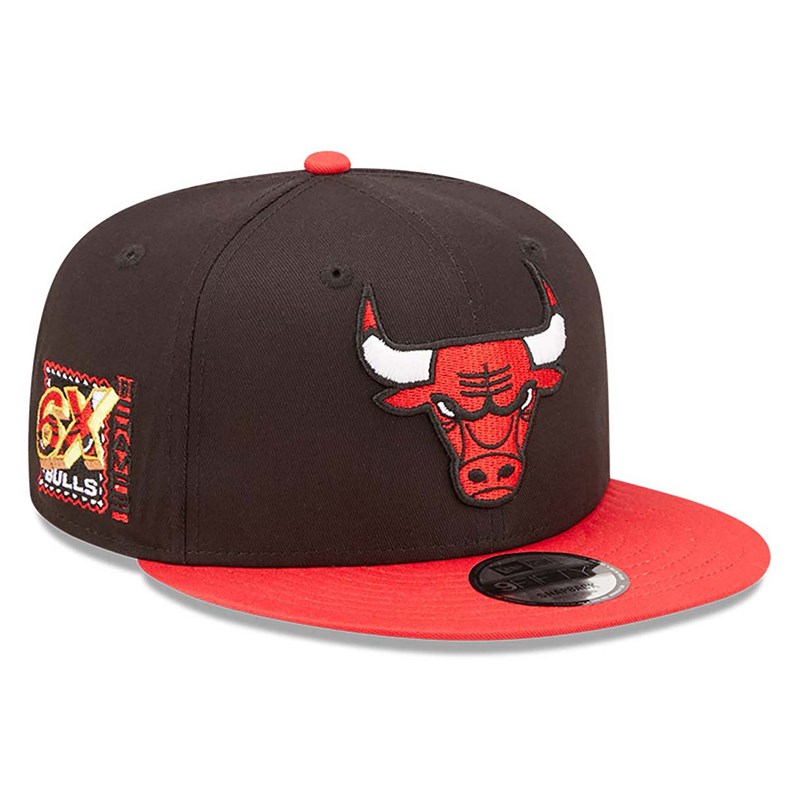 Black New Era Chicago Bulls Team Patch Cap 9fifty | CSOI95016