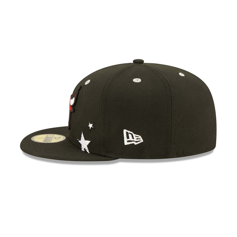 Black New Era Chicago Bulls Teddy Fitted Cap 59fifty | KOXR54371