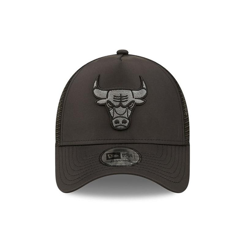 Black New Era Chicago Bulls Tonal A-frame Cap Trucker | RXMV84567