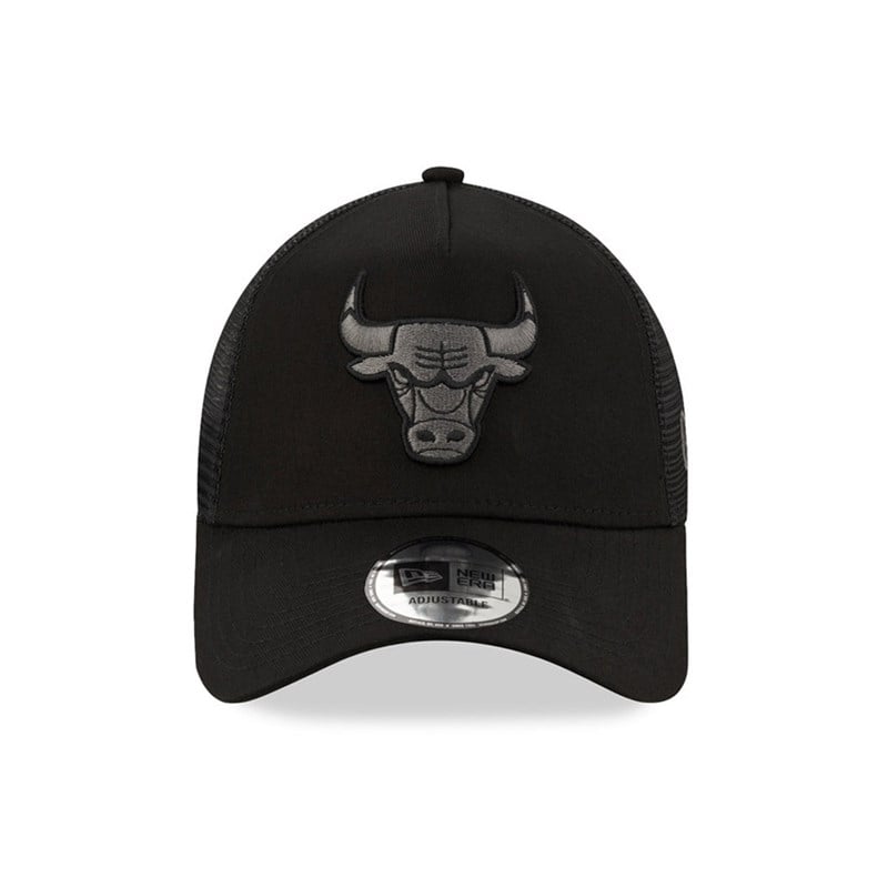 Black New Era Chicago Bulls Tonal Cap Aframe | DZME78952