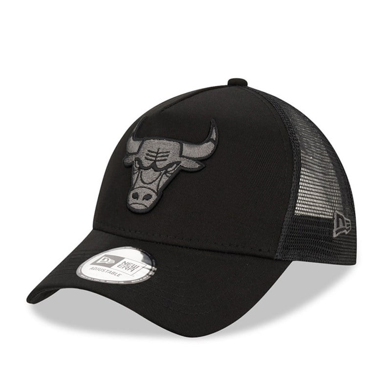 Black New Era Chicago Bulls Tonal Cap Aframe | DZME78952