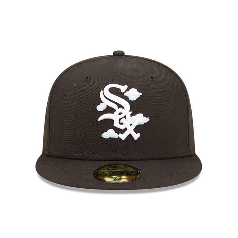 Black New Era Chicago Sox Comic Cloud Fitted Cap 59fifty | DTRZ84105