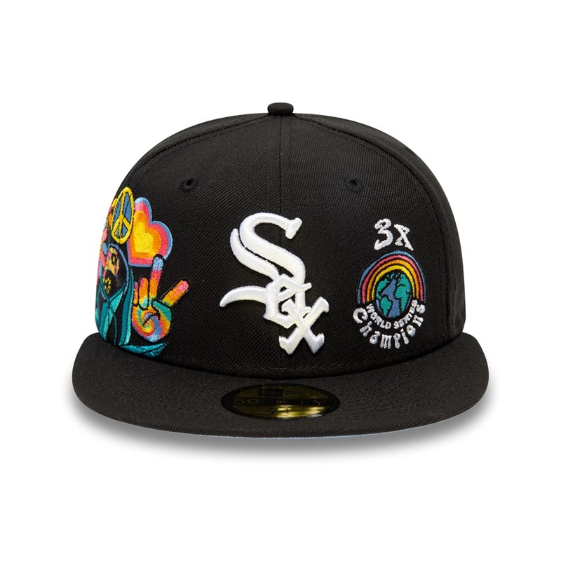 Black New Era Chicago Sox Groovy Fitted Cap 59fifty | GJNE50342