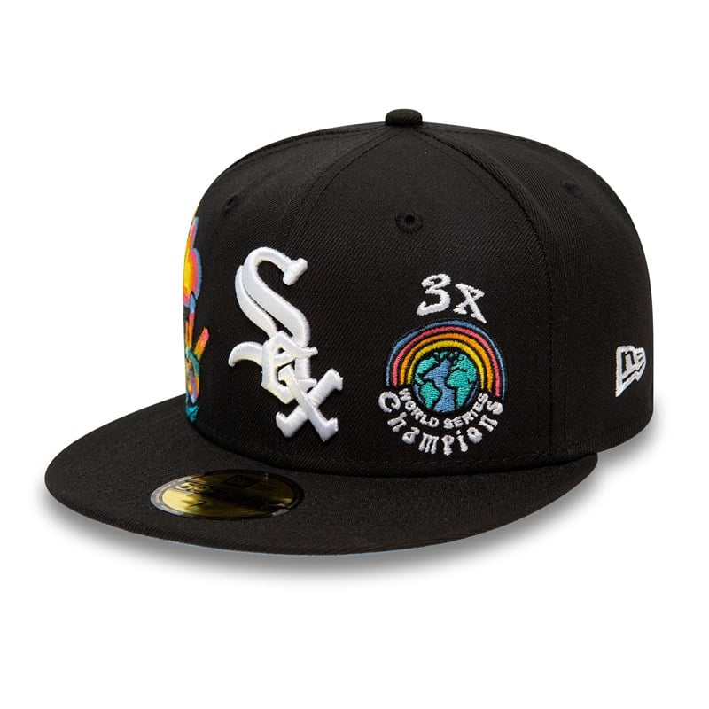 Black New Era Chicago Sox Groovy Fitted Cap 59fifty | GJNE50342