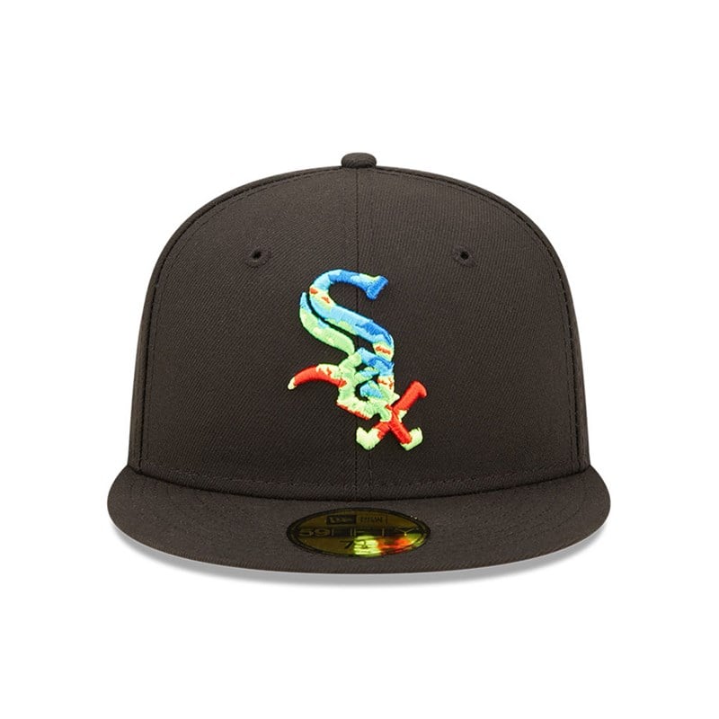 Black New Era Chicago Sox Infrared Fitted Cap 59fifty | QSIA89760