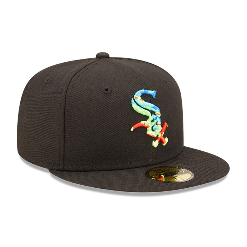 Black New Era Chicago Sox Infrared Fitted Cap 59fifty | QSIA89760