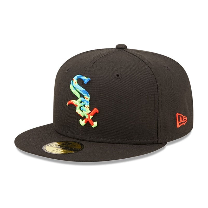 Black New Era Chicago Sox Infrared Fitted Cap 59fifty | QSIA89760