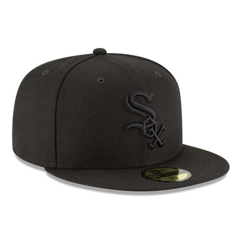 Black New Era Chicago Sox MLB Basic Fitted Cap 59fifty | GPYM65480