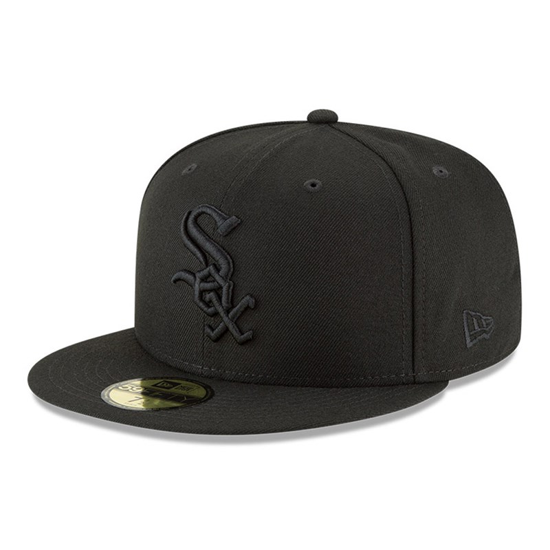 Black New Era Chicago Sox MLB Basic Fitted Cap 59fifty | GPYM65480