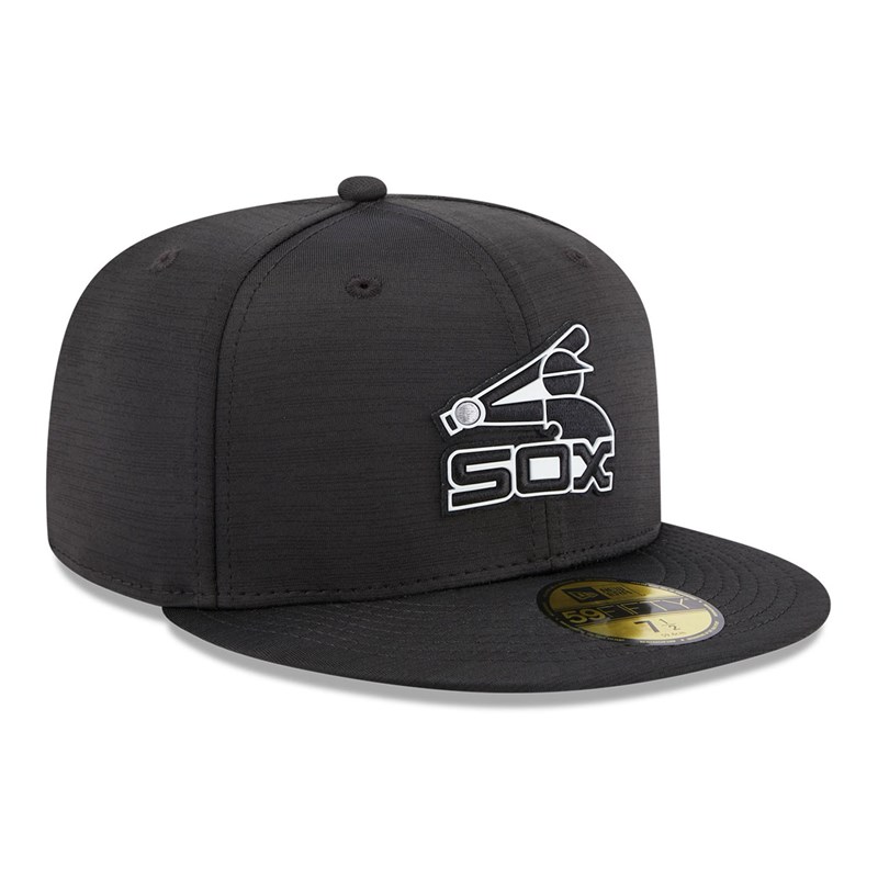 Black New Era Chicago Sox MLB Clubhouse Fitted Cap 59fifty | PTFV90263