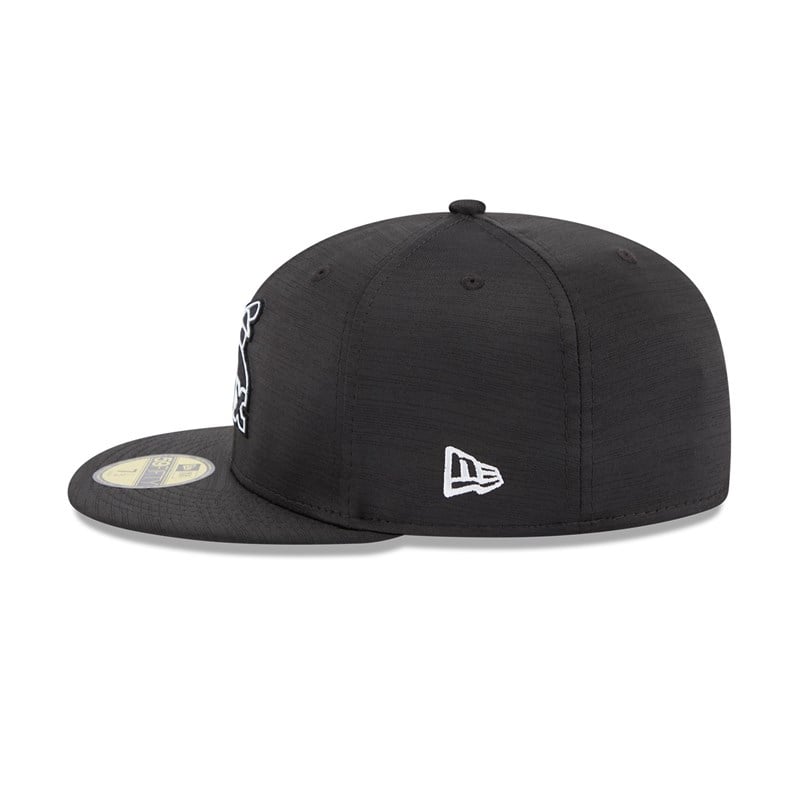 Black New Era Chicago Sox MLB Clubhouse Fitted Cap 59fifty | PTFV90263