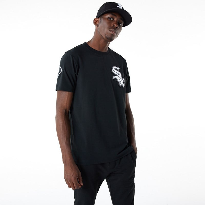 Black New Era Chicago Sox MLB Logo Select T-Shirt | DWUX29803