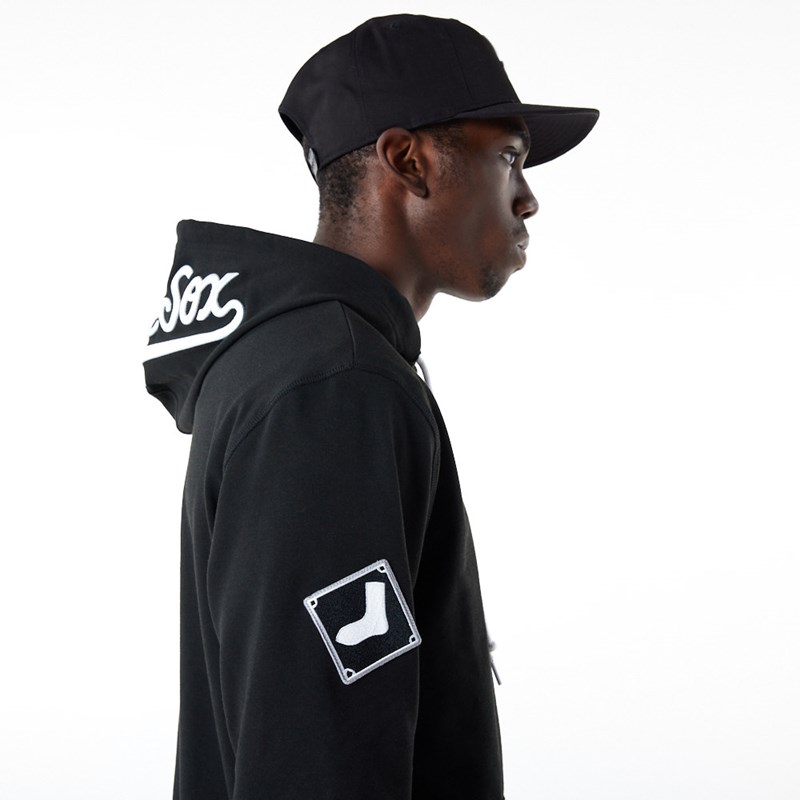 Black New Era Chicago Sox MLB Logo Select Hoodie | HBZA93621