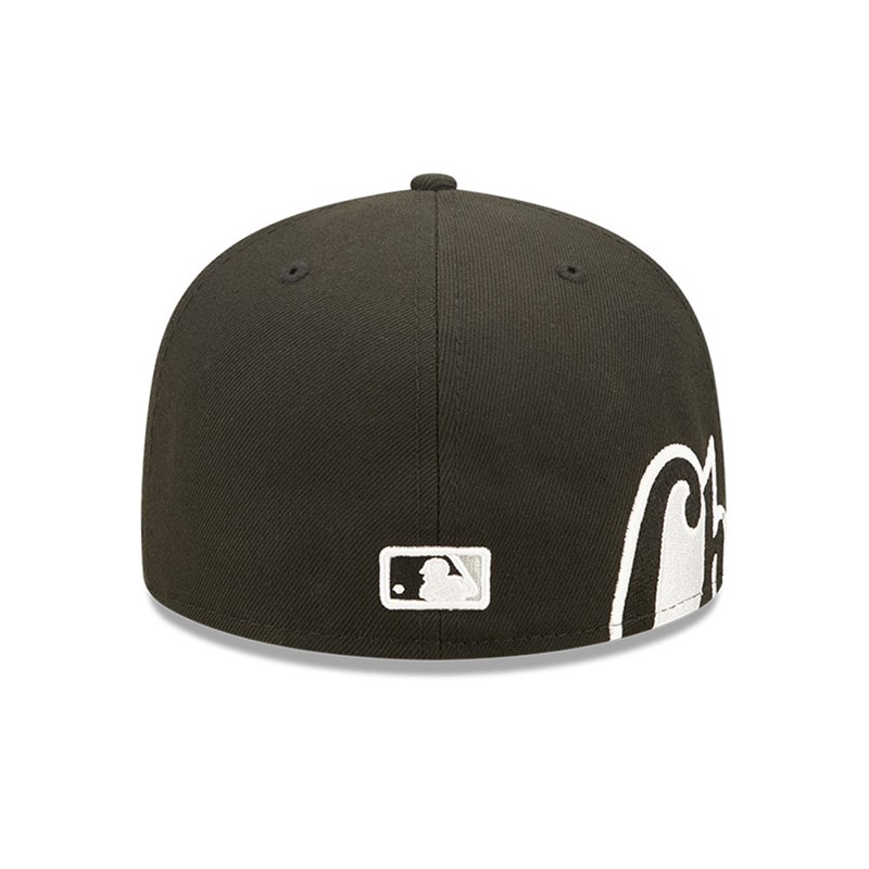 Black New Era Chicago Sox MLB Side Split Fitted Cap 59fifty | ITUZ25374