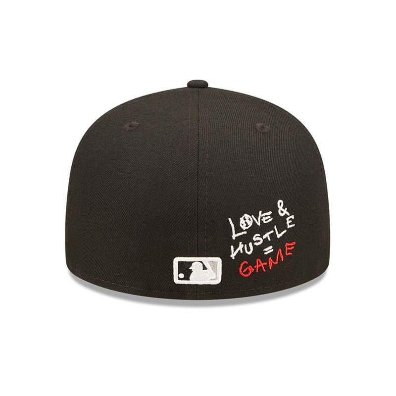 Black New Era Chicago Sox MLB Team Heart Fitted Cap 59fifty | TUWO54897