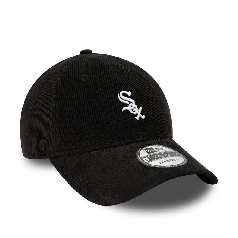 Black New Era Chicago Sox Mini Logo Adjustable Cap 9twenty | HLTI07129