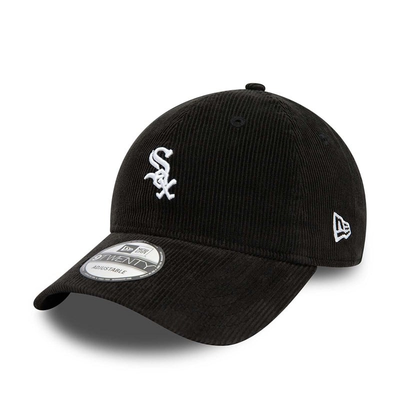 Black New Era Chicago Sox Mini Logo Adjustable Cap 9twenty | HLTI07129