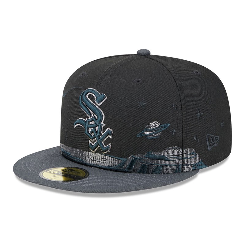 Black New Era Chicago Sox Planetary Fitted Cap 59fifty | DTAB96184