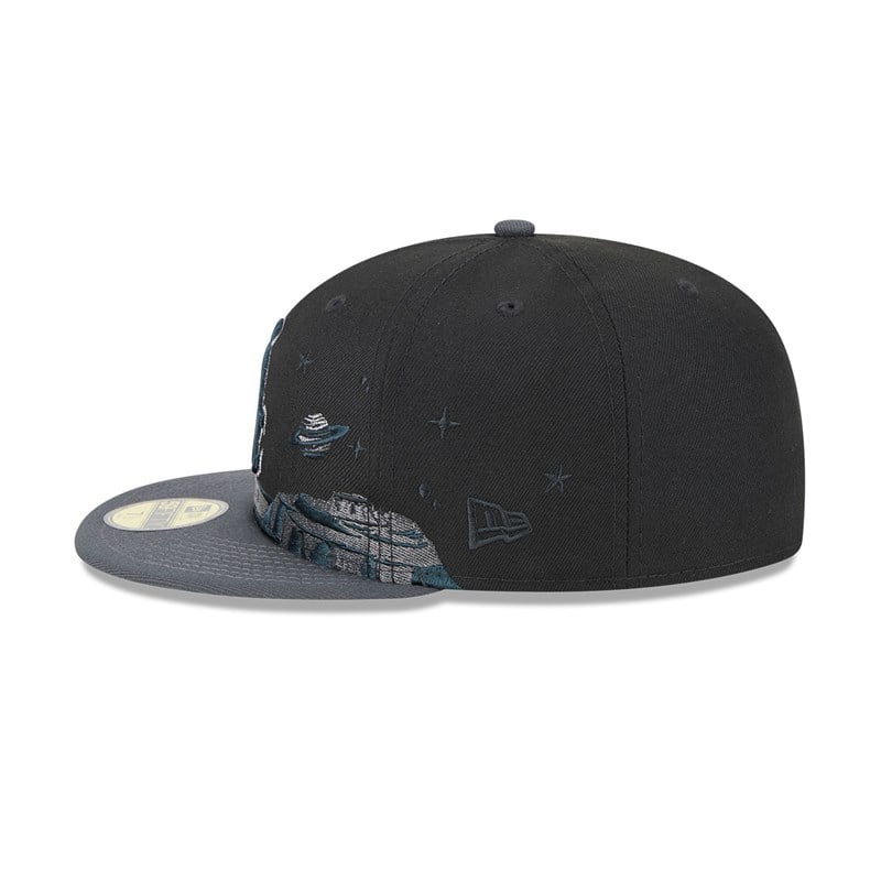 Black New Era Chicago Sox Planetary Fitted Cap 59fifty | DTAB96184