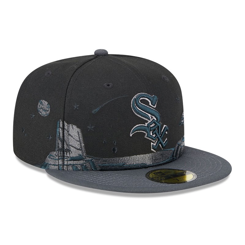 Black New Era Chicago Sox Planetary Fitted Cap 59fifty | DTAB96184