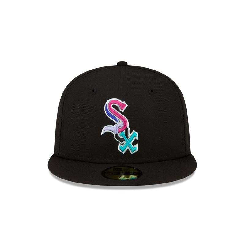 Black New Era Chicago Sox Polarlights Fitted Cap 59fifty | WSPK68192