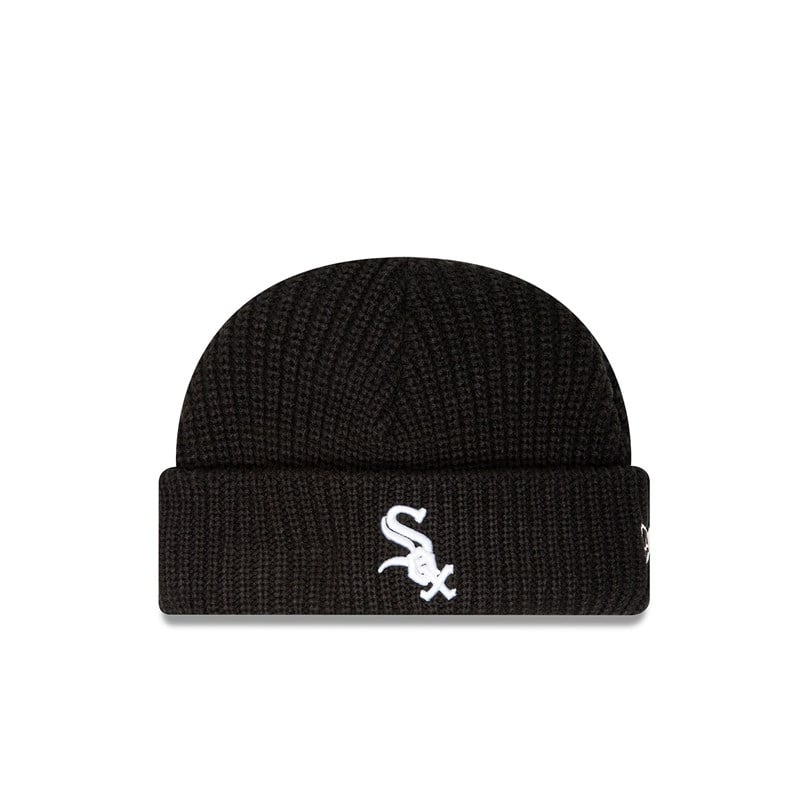 Black New Era Chicago Sox Skully Team Knit | ZHQS71826