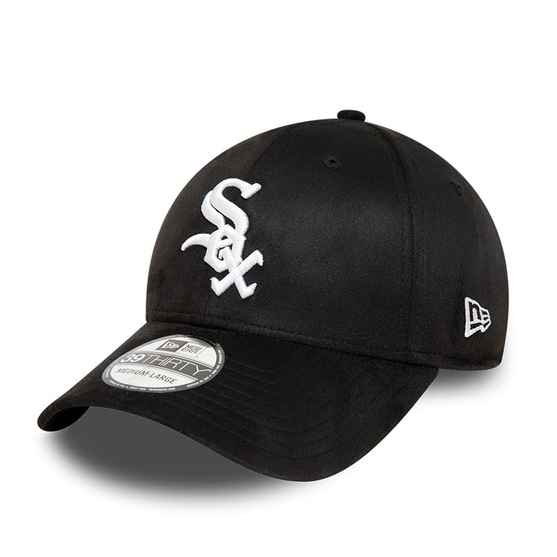 Black New Era Chicago Sox Suede Cap 39thirty | HPFB21593