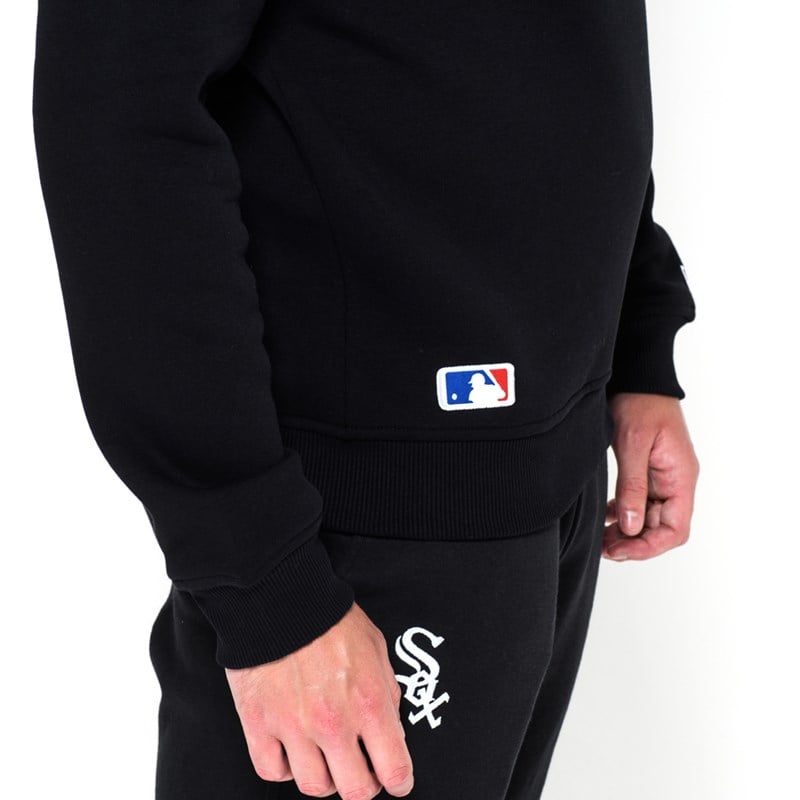 Black New Era Chicago Sox Team Crew Neck Sweatshirt | MRSG18603