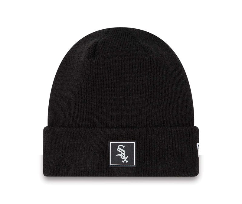 Black New Era Chicago Sox Team Cuff Beanie Hat Knit | GOUV62073