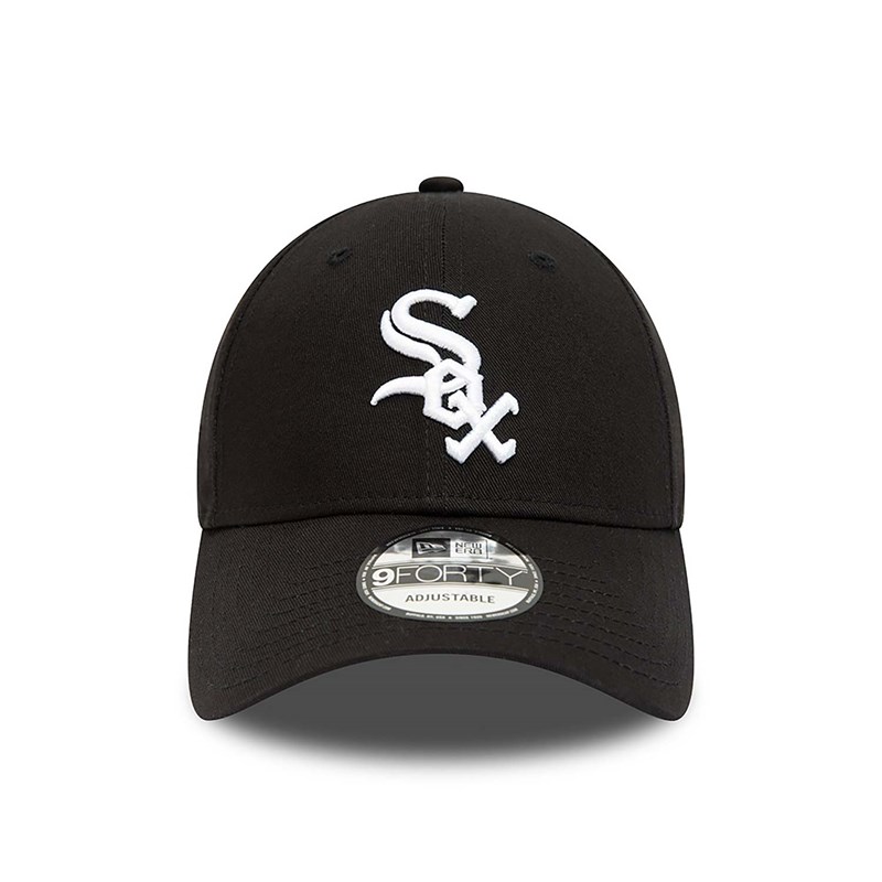 Black New Era Chicago Sox Team Side Patch Adjustable Cap 9forty | CLSV43286