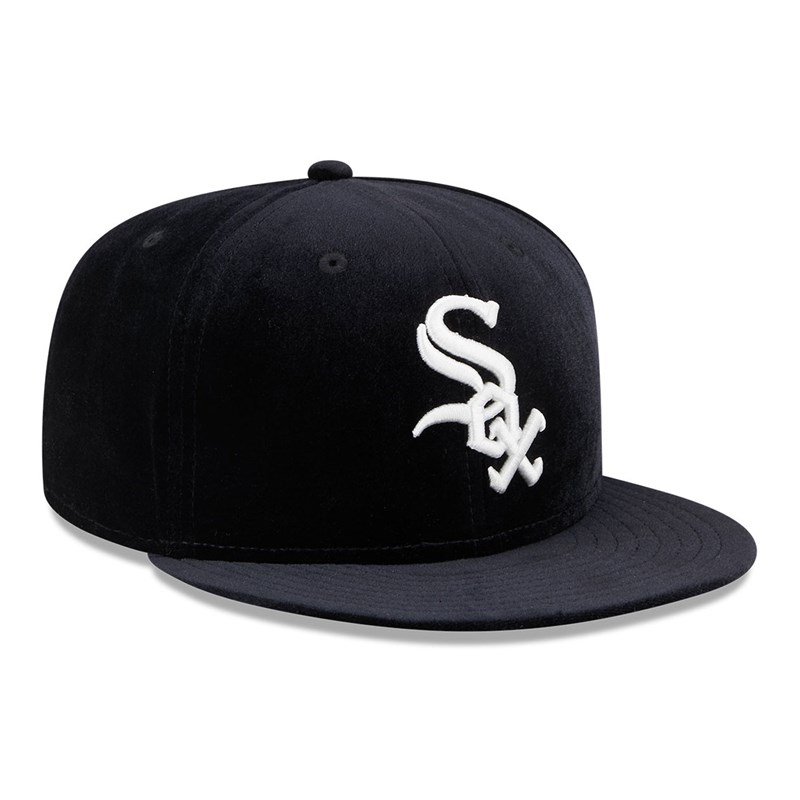 Black New Era Chicago Sox Velvet Fitted Cap 59fifty | BEIO17285