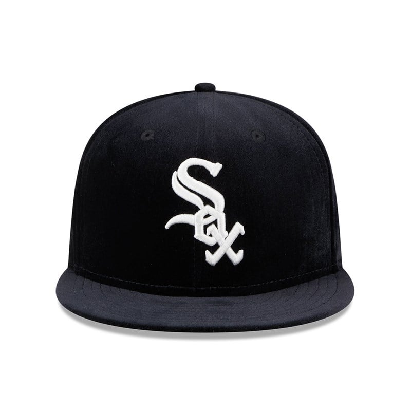 Black New Era Chicago Sox Velvet Fitted Cap 59fifty | BEIO17285