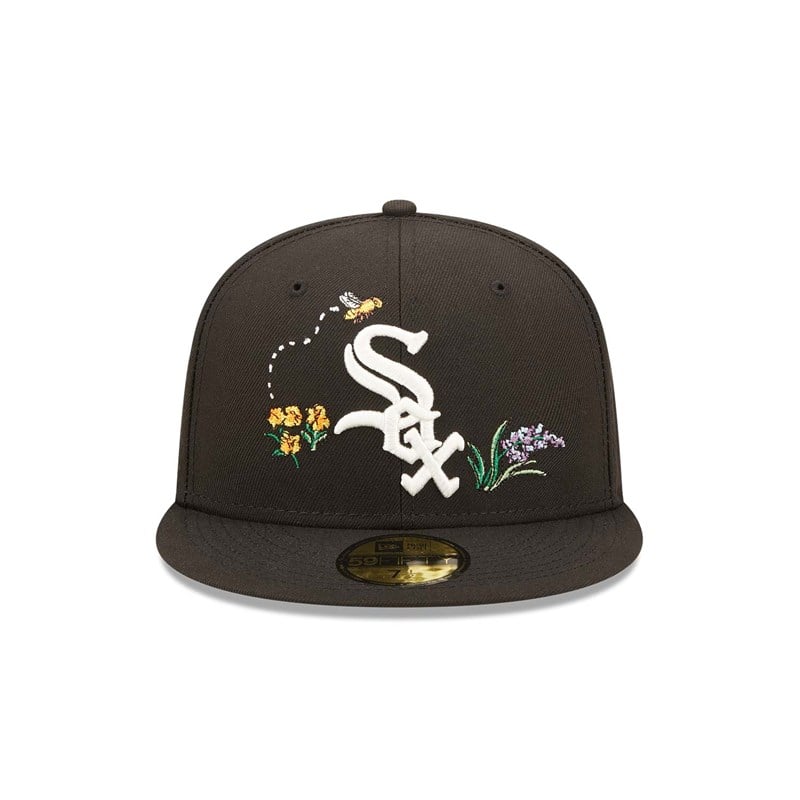 Black New Era Chicago Sox Watercolour Floral Cap 59fifty | NVZA01685