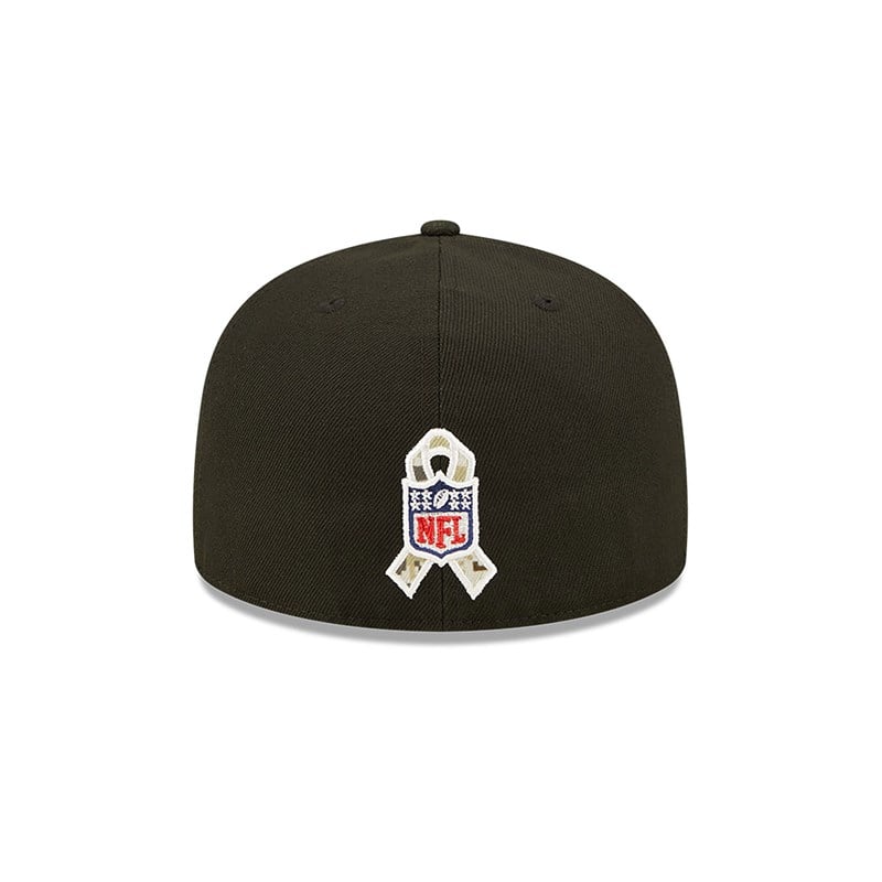 Black New Era Cincinnati Beagals NFL Salute To Service Fitted Cap 59fifty | XHIO49721