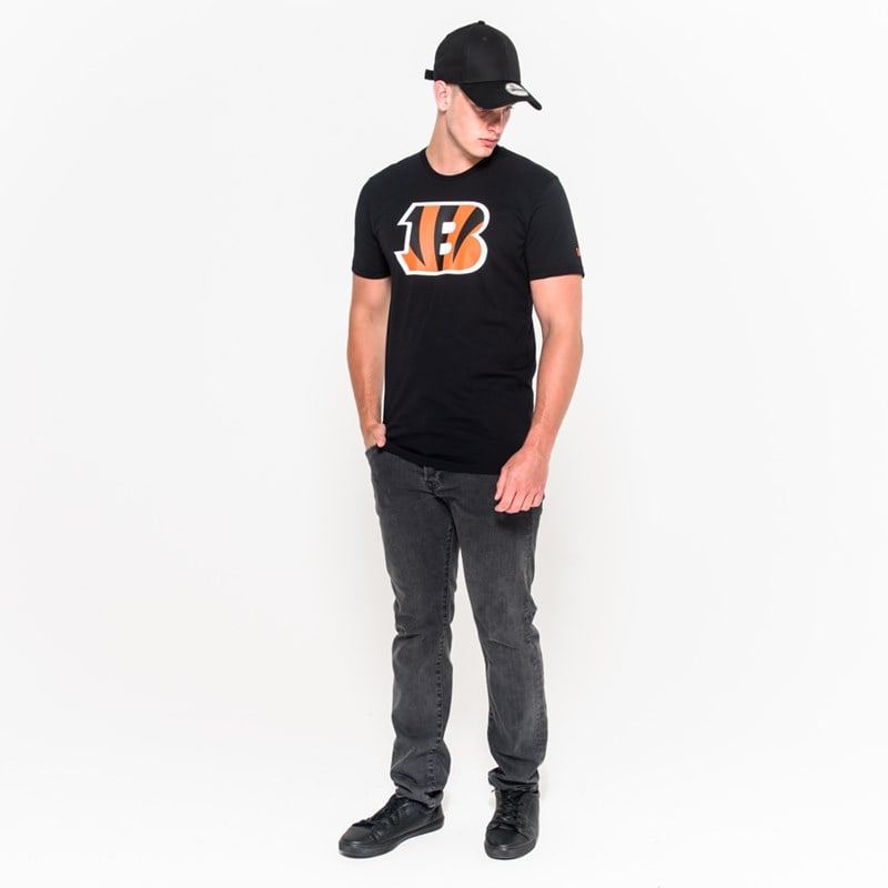 Black New Era Cincinnati Bengals Team Logo T-Shirt | AXLB36190