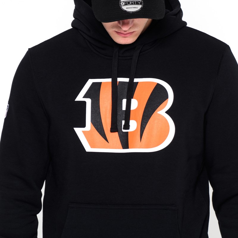 Black New Era Cincinnati Bengals Team Logo Hoodie | ZYWV36459