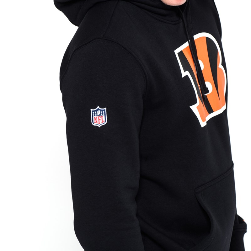 Black New Era Cincinnati Bengals Team Logo Hoodie | ZYWV36459